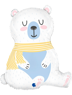 Шар 30"/74 см "Полярный медведь" Италия