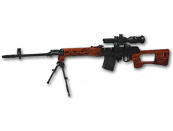 Снайперская винтовка Драгунова СВД 1/6 Mini Toys SVD (полностью металлическая)