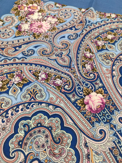 Павловопосадский платок Летний хоровод 2034-1