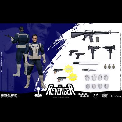 Каратель (The Punisher Arcade 1993) - КОЛЛЕКЦИОННАЯ ФИГУРКА 1/12 THE REVENGER ARCADE VIDEO GAMES SERIES (EKS06) - EKUAZ STUDIO