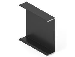 GRACE Декоративная накладка вертикального профиля, Чёрный матовый,L=...мм  OP0739.VP540.BKSPC.CJ ARISTO