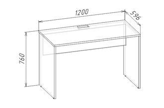 FUN-BOX Стол письменный С-1200 с ящиками