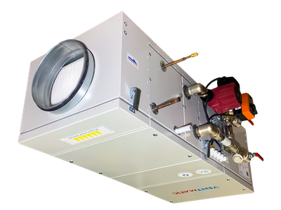 VMPU-W-FR-500-1 УСТАНОВКА ПРИТОЧНАЯ КОМПАКТНАЯ С ФРЕОН. ОХЛАЖДЕНИЕМ 500м3/ч, ВОДЯНОЙ НАГРЕВ,  1 фаза 230В