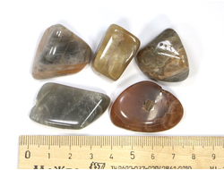 Лунный камень, галтовка в ассортименте, Индия (30-35 мм, 12-15 г) №21488