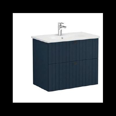 Модуль с круглой раковиной, Vitra Root Groove, 80 см, 2 ящика, матовый темно-синий, 69441