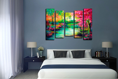 Модульная картина "Сказочный лес"