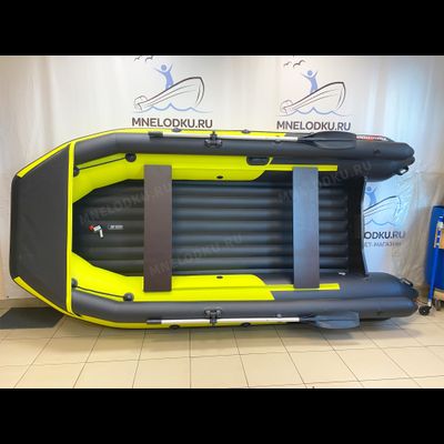 Моторная лодка Таймень NX 3800 НДНД PRO MAX фальшборт желтый/черный сверху