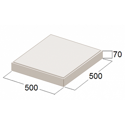 Плита 6К-7 армированная (500x500x70 мм)