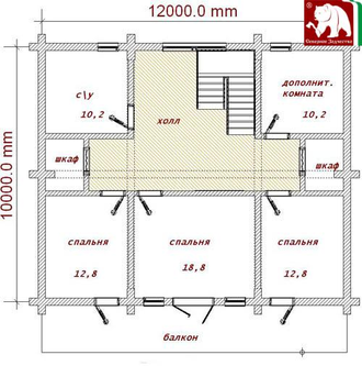 Проект 3-103, 240 м2, 10*12