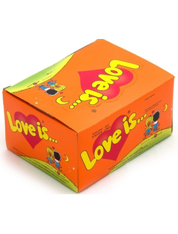 LOVE IS жевательная резинка Апельсин Ананас