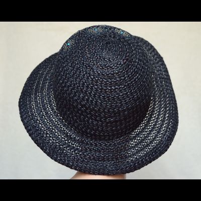 Шляпа с украшениями камнями Vizio Италия 6004 F 1 черная