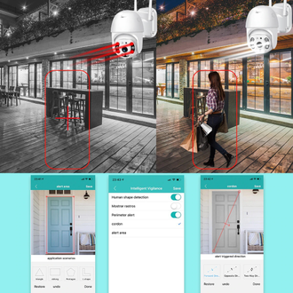 Видеокамера IP WI-FI Уличная Орбита OT-VNI24 Белая/Большая зона видимости/4хZoom