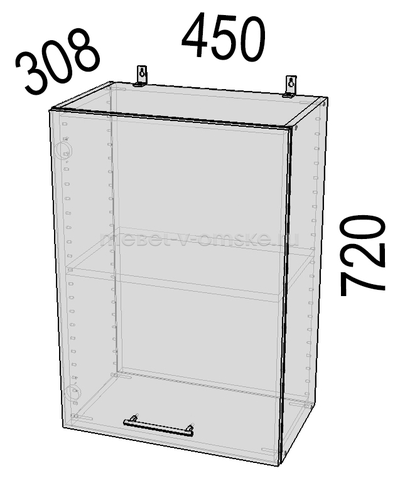 Шкаф кухонный Монс А-45 (450)