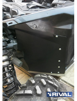 Защита арок Rival 444.7252.1 для BRP Maverick X3 (Turbo R, X DS Turbo R, X RS Turbo R) 2016- (Алюминий) (600*600*150)