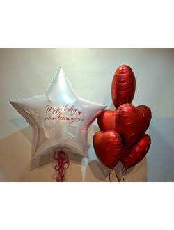 Набор воздушных шаров "Сердечное признание"