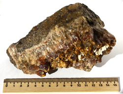 Кварц с фантомами и включениями, щетка, Казахстан (144*93*82 мм, 1162 г) №10827