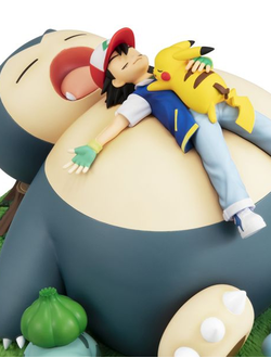 Фигурки Сатоши, Бульбазавр, Снорлакс, Пикачу, Джигглипуф, Сквиртл (Fushigidane, Kabigon, Pikachu, Purin, Satoshi, Zenigame)