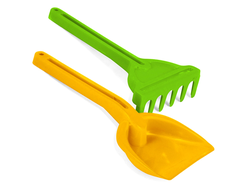 Набор д/песка 2 предм, лопатка, грабельки "Mini"