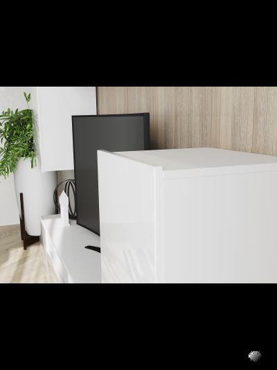 Лира гостиная МДФ белый глянец