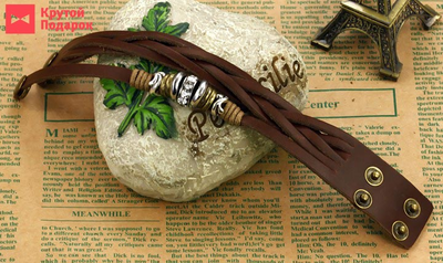 браслет натуральная кожа