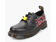 Полуботинки Dr. Martens 1461 черные с принтом