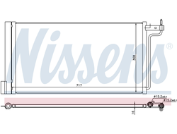 Радиатор кондиционера Nissens Форд Фокус 3