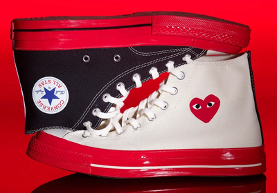New cdg converse best sale