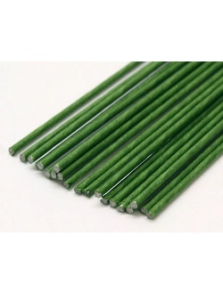 Флористическая проволока 2 мм зеленая, 60 см