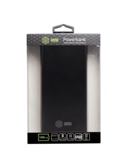 Внешний аккумулятор Cactus CS-PBFSJT-10000, 10000 мАч POWER BANK черный