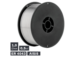 Проволока сварочная MIG, алюминий ER 4043 (AlSi5), ? 1,0 мм, 0,5 кг