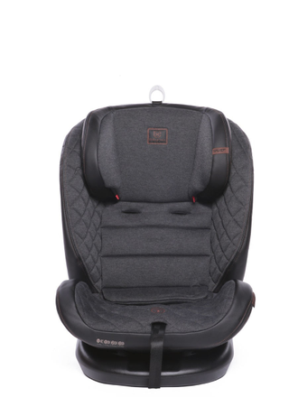 Автокресло BabyCare Shelter 0-36кг, IsoFix, поворотная база 360, Eco Black Grey