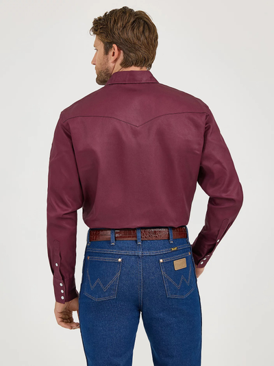 Рубашка Wrangler® Cowboy Cut® Work Shirt Firm Finish
