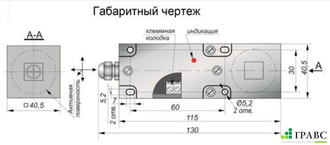 Индуктивный датчик прямоугольный SI400-NO-PNP-K (40х40х115)