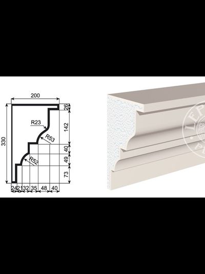 Lepninaplast КВ-330/1 фасадный карниз из пенополистирола