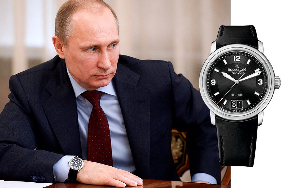 Путин в часах Blancpain Leman Aqualung Grande Date