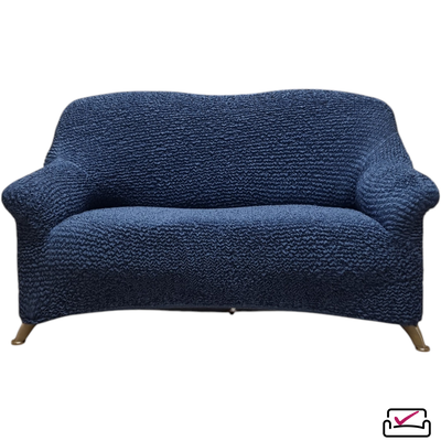 Чехол на 2хм диван Микрофибра Синий индиго. Защита для мягкой мебели от животных.