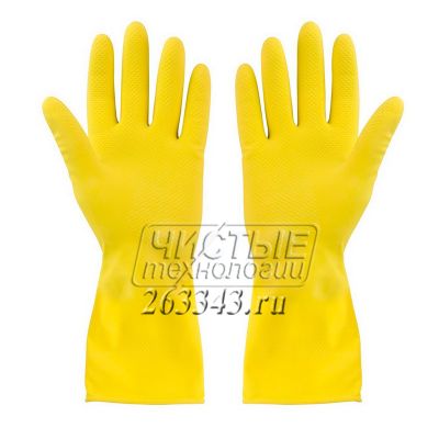 Перчатки ЛАТЕКС хозяйственные (желтые)