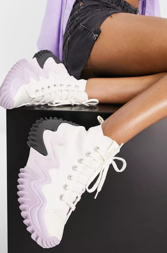 Высокие белые Converse Run Star Motion