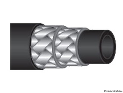 Рукав - шланг ВД двухоплёточный, (EU) 2SN-08, 400bar (цена за 1метр)