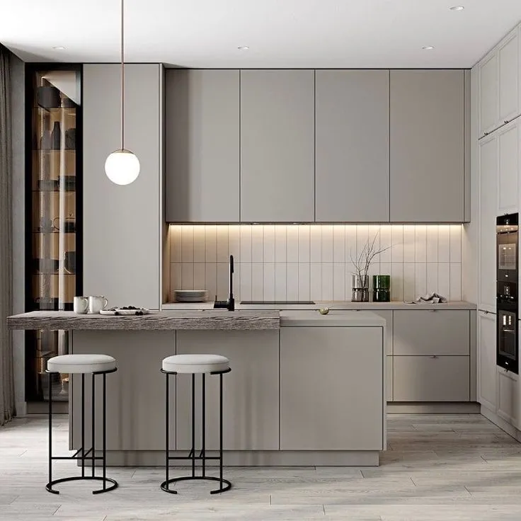 Кухня прямая с островом, 2600мм. Материал фасадов МДФ. Срок изготовления от 30 рабочих дней. Цена на момент изготовления 127000 руб.