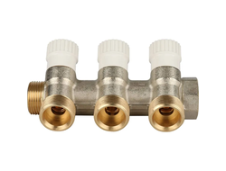 Коллектор STOUT распределительный 3/4", 3 отвода 3/4"ЕК (Арт. SMB 6851 343403)