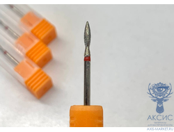 Фреза алмазная "Пламя" 368\257 025R красная