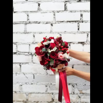 Букет невесты &amp; Бутоньерка № 1331