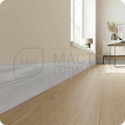 Плинтус МДФ TeckWood 80х10х2000 мм. Дуб седой