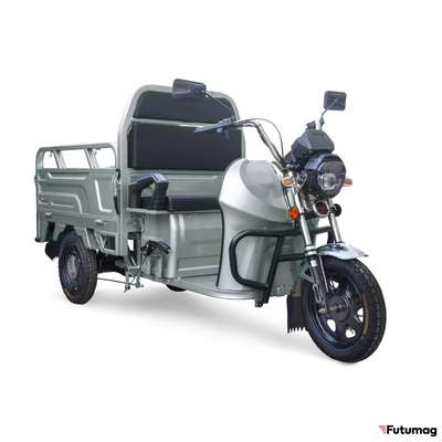 Грузовой электротрицикл Rutrike Вояж К1 1200 60V800W серебристый