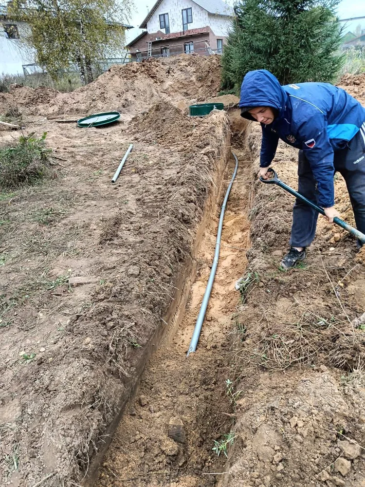 Труба на выброс 15м с греющим кабелем