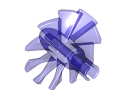 Engine, Large, Center, 10 Blades, Trans-Purple (x577 / 6173791)
