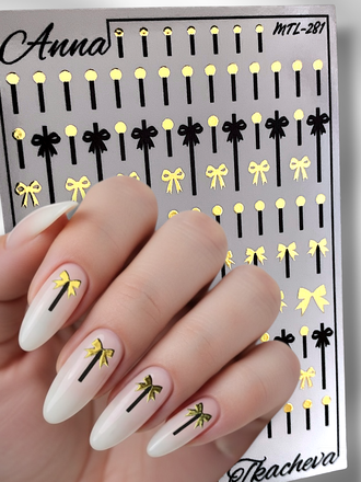 Слайдер-дизайн MilliArt Nails Металл MTL-281