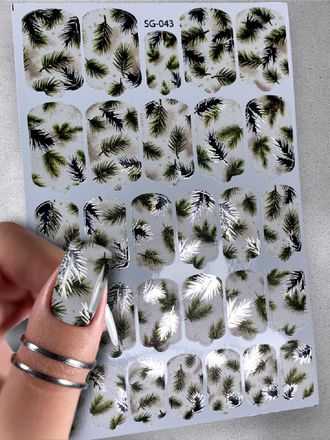 Пленки с фольгой для ногтей 9,5*13,5 см SG-043