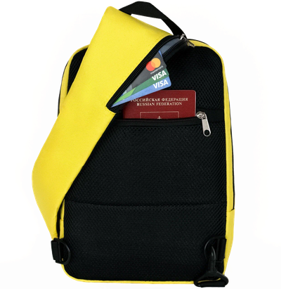 Рюкзак с одной лямкой - сумка на грудь Optimum XXL RL, желтый